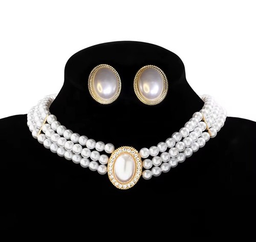 Perlen schmuck set halskette - perlen, &