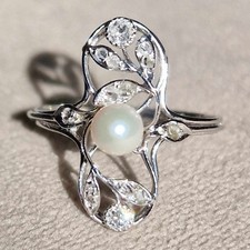 ALTER ART DECO RING 18 KARAT