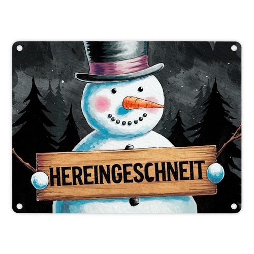 Schneemann mit zylinder - mit,