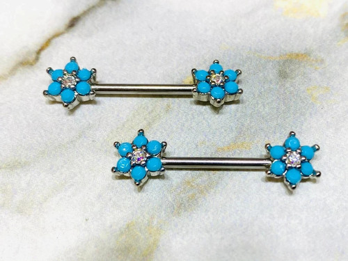 Türkis diamant 18 k - türkis, &