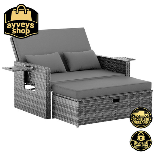 Gartenlounge set sitzer - gartenlounge, 2-sitzer