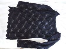 schwarzes Spitzenshirt Longshirt Dessous Hunkemöller 1x getragen Gr. 38