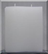 Edle Kerze Rohling Große Welle ca. 17 cm hoch  - weiß - Sonderform - Kerzenkunst