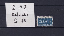 Notopfer Berlin, Mi. 2 AZ ,  Retusche G 18