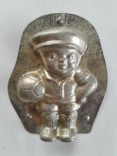 Schokoladenform Giessform antik Weissblech Junge Ball Konditor Sammler