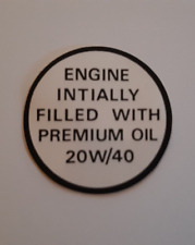 1 orig. Aufkleber Öl, C42422, sehr guter Zustand, Jaguar E-Type S3, NOS-Teil