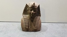 Ägyptische Pharao-Büste 13 cm – Dekofigur Steinoptik Ägypten Statue