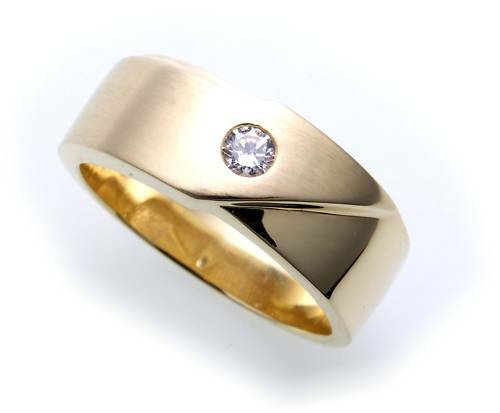 Herren ring echt gold - echt, 585
