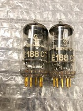 Siemens E188CC 7308 E88CC Cca Gold Pins Grey Shield NOS Matched Pair