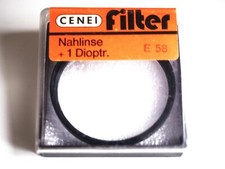 Cenei Germany Nahlinse 58 mm⦰ +1 Diop. für Makroaufnahmen