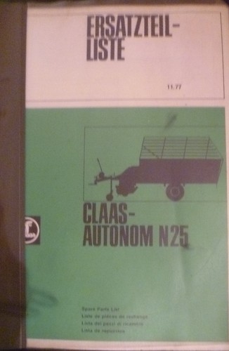 Claas ladewagen autonom n25 - ladewagen,