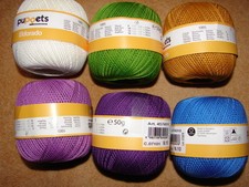 Häkelgarn Filethäkelgarn Filet häkeln puppets Eldorado 50g   