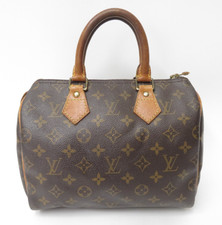 Original Louis Vuitton Speedy 25 Handtasche Monogramm braun F#46891