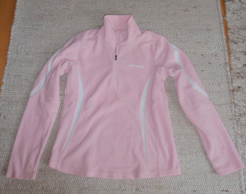 Pullover fleece rosa weiß - pullover, rosa-weiß