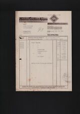 KÜPS, Rechnung 1940, Hans Fischer Korbwaren Korb-Möbel Polstermöbel