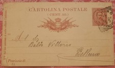 AK Karte Ganzsache Italien