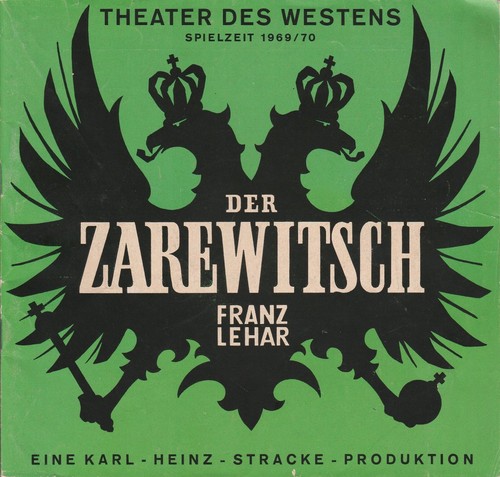 Programmheft der zarewitsch - programmheft,