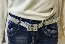 DAMEN GÜRTEL  Hüftgürtel mit 95cm  Hosengürtel Strassgürtel Strass Glitzer ✅NEU