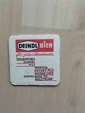 älterer Bierdeckel Deindl Bier, Schwarzach 