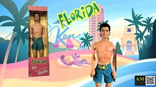 VINTAGE - BARBIE - FLORIDA KEN - 1998 -MATTEL #20496  - NRFB