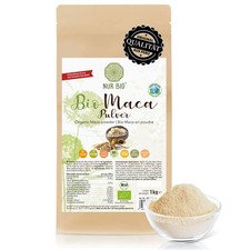 NUR BIO® Maca Pulver 1 kg Direktimport aus Peru, Rohkost Naturprodukt Superfood