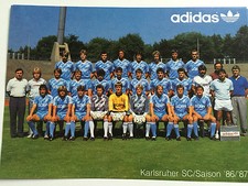 Fußball, Mannschaftsfoto, Bundesliga, Karlsruher SC 1986/87