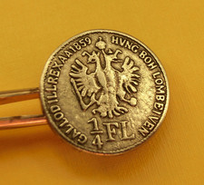 Metall Knopf Wappenknopf Metall Münzknopf 1/4 FL Gallodill Rex  AA 1895