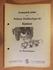 Ersatzteilliste Schmotzer