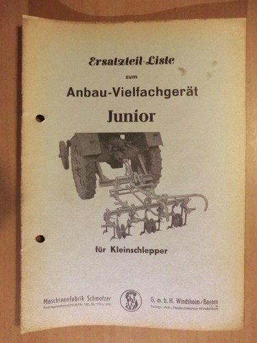 Ersatzteilliste schmotzer - ersatzteilliste,