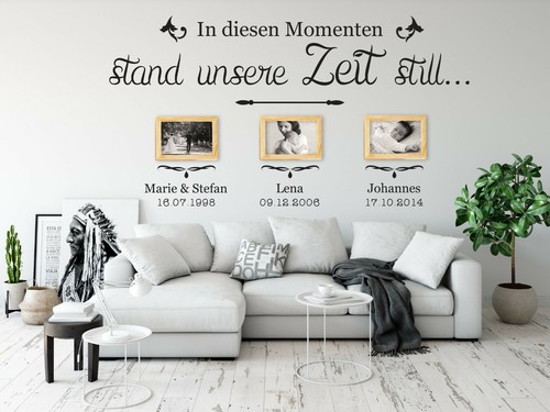 Wandtattoo momente wohnzimmer - wandtattoo,