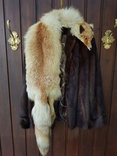 ROTFUCHS PELZ STOLA FOX POLARFUCHS FELL CAPE KRAGEN FARBE:ORIGINAL EINHEITSGRÖßE