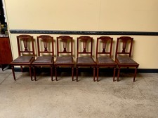 6 antike Jugendstil Stühle