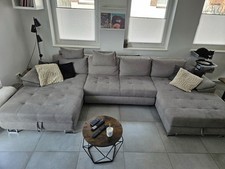 Sofa / Couch Grau U-Form