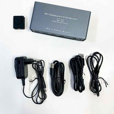 VEDINDUST DisplayPort KVM Switch Dual Monitor 8K60HZ 4K120HZ Aluminium DP 1.4