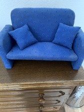 Puppen Sofa In Blau