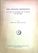 Das heilige Messopfer im
