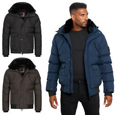 A. Salvarini warme Herren Designer Winter Stepp Jacke Winterjacke Kapuze NEU