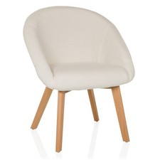 Polsterstuhl mit Holzbeinen