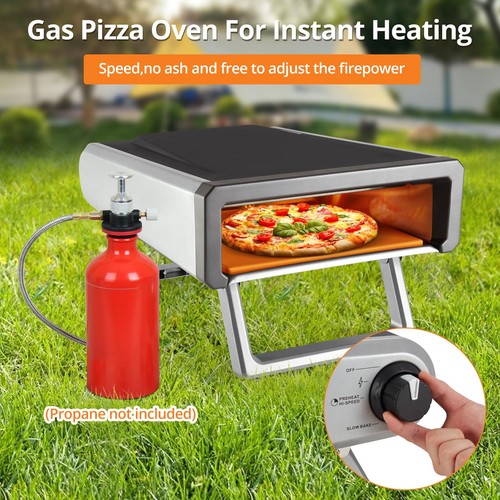 Gas pizzaofen backofen - pizzaofen, 510°c