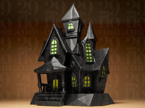 Haunted house figurine - house, mit