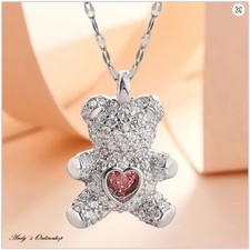 Damen Halskette Teddy Bär