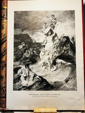 Venus Anadyomene Wilhelm Marz Gravure Kunst Bild Mythologie XIX Jahrhundert