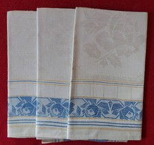 3 schöne alte Leinen/ Damast