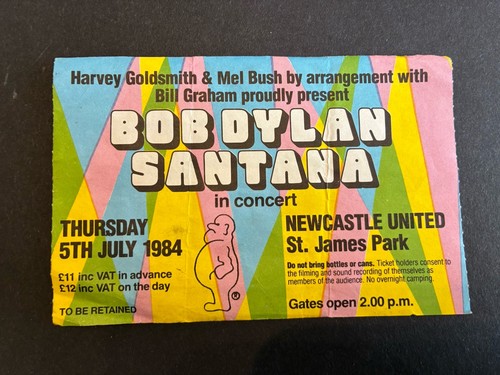 Bob dylan santana - dylan, ticket
