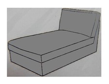 IKEA KIVIK Bezug für Récamiere Tullinge graubraun 002.002.97