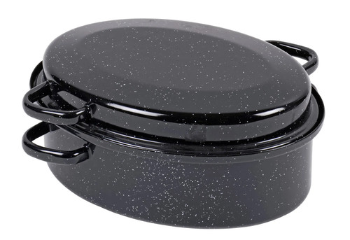 Bräter oval 26cm emaille - oval,