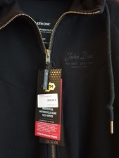 John Doe V2 XTM Motorrad Hoodie Gr. 3XL Jacke Schwarz mit Protektoren