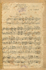 Mignon, Fantaisie, Oper von