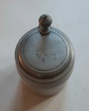 BIERKRUG  mit Zinndeckel - um