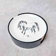 Vintage Glasuntersetzer Set -